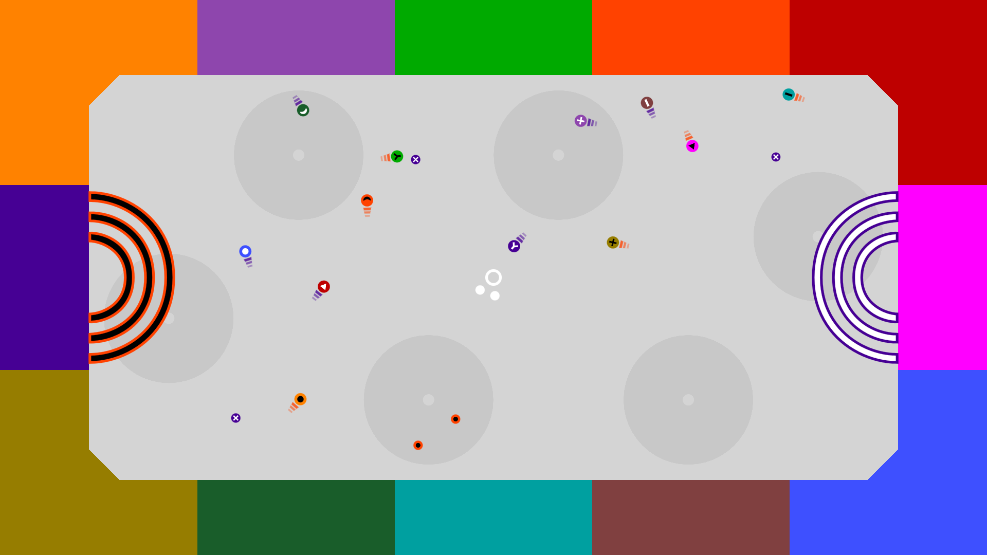 12 orbits - Colorblind Mode - Multiball- 12 players